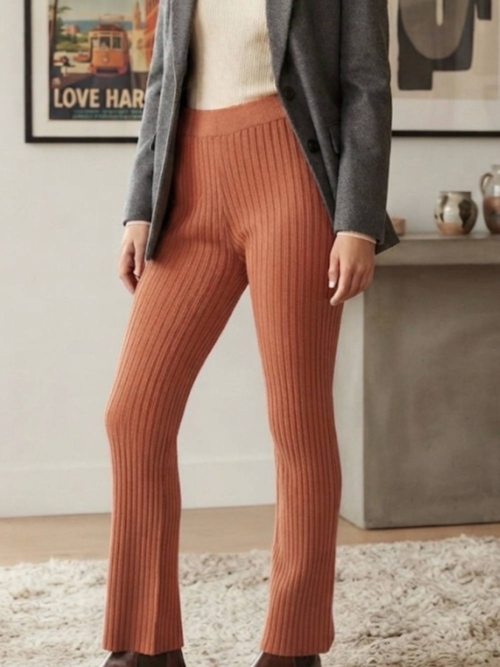 Sabo Knitted pants light pink